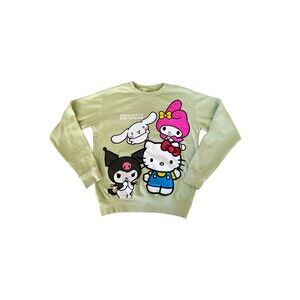 Hello Kitty & Friends Matcha Green Crewneck Sweatshirt Small Kuromi